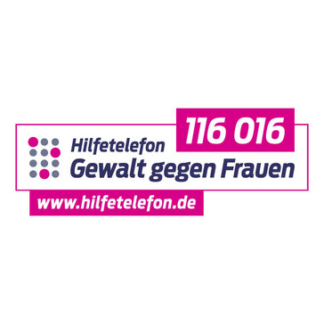 Logo Hilfetelefon Gewalt gegen Frauen 08000116016 www.hilfetelefon.de