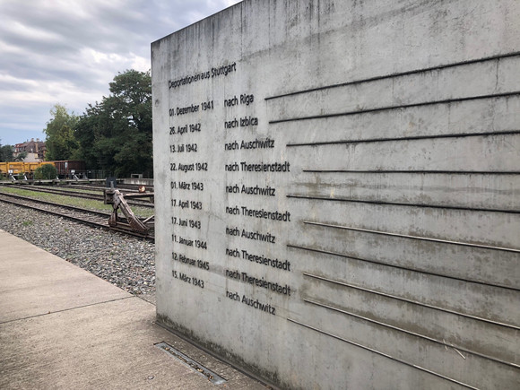 Gedenkstätte „Zeichen der Erinnerung“ am Stuttgarter Nordbahnhof