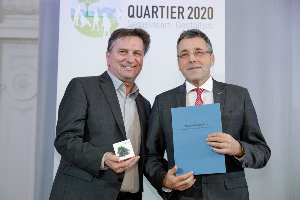 Preisverleihung des Ideenwettbewerbs zur Landesstrategie „Quartier 2020 - Gemeinsam.Gestalten.“: Preisträger Weinheim
