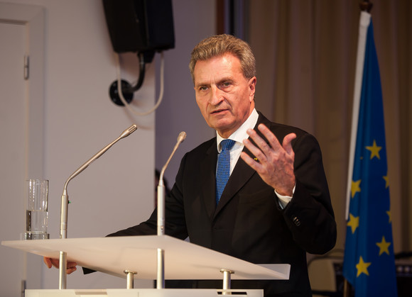 Europa Neujahrsempfang in der Landesvertretung in Brüssel Ansprache von Günther Oettinger, EU-Kommissar für Haushalt und Personal