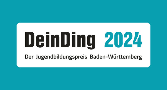 Schriftzug Jugendbildungspreis „DeinDing 2022“