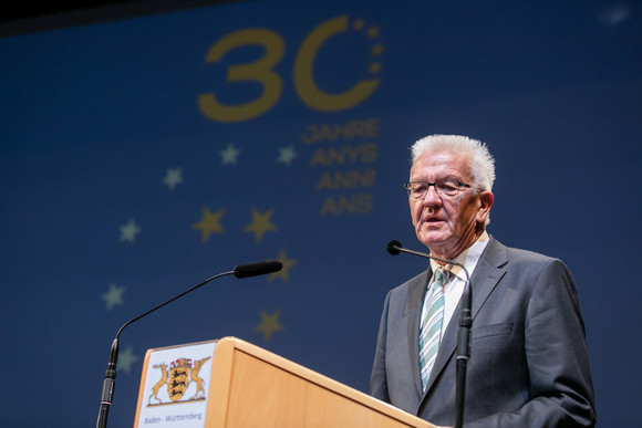 Europa 30 Jahre „Vier Motoren für Europa“ Ministerpräsident Winfried Kretschmann