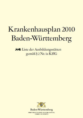 Titelseite mit Text und Ministeriumslogo
