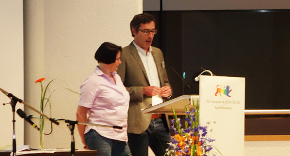 Margret Göth und Mathias Falk, Projektverantwortliche „Landesweite Beratung für LSBTTIQ-Menschen“