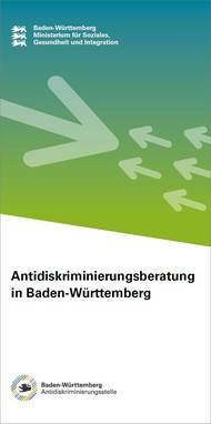 Flyer „Antidiskriminierungsberatung in Baden-Württemberg“