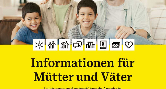 Titelbild zeigt eine Familie auf einer Wiese