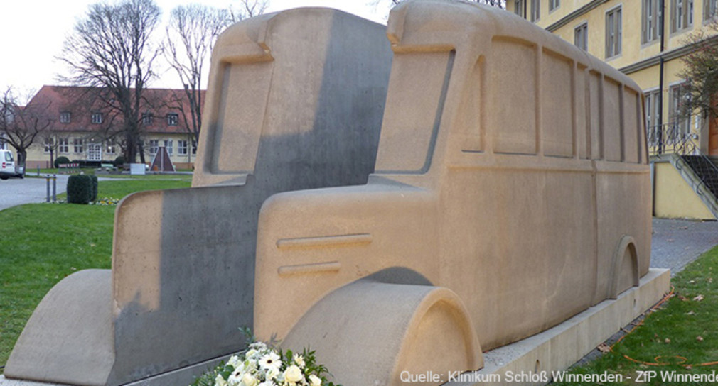 Denkmal der Grauen Busse im Klinikum Schloß Winnenden