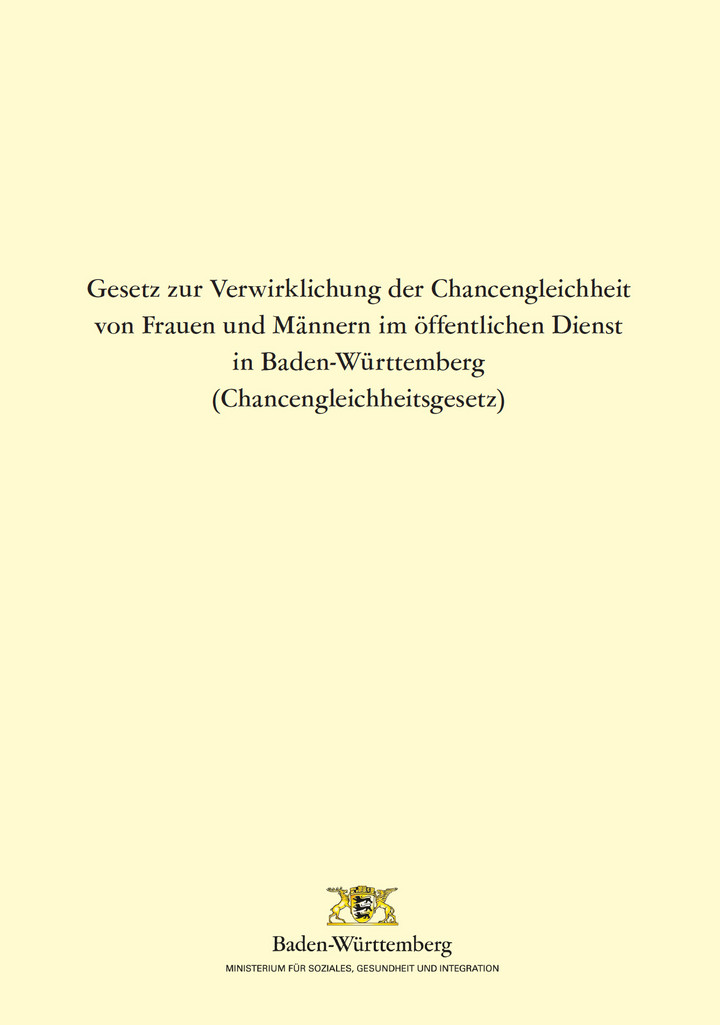 Brosch&uuml;re zum Chancengleichheitsgesetz
