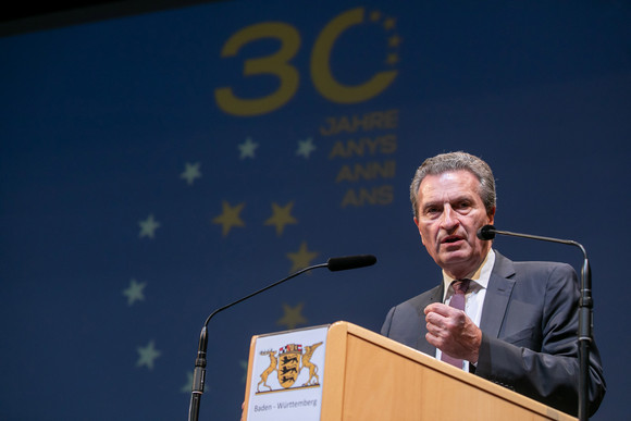 Europa 30 Jahre „Vier Motoren für Europa“ EU-Kommissar Günther Oettinger