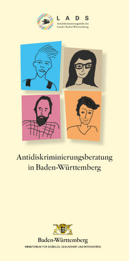 Flyer „Antidiskriminierungsberatung in Baden-Württemberg“