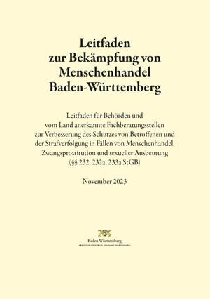 Leitfaden zur Bekämpfung von Menschenhandel Baden-Württemberg