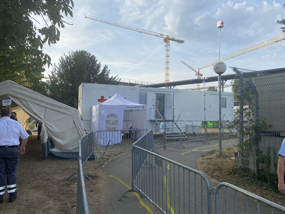 Coronavirus-Teststation am Stuttgarter Hauptbahnhof