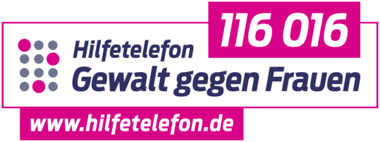 Logo Hilfetelefon Gewalt gegen Frauen 116016 www.hilfetelefon.de