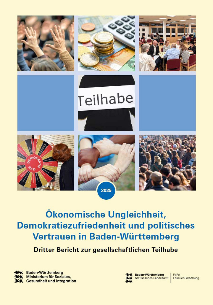 Dritter Bericht zur gesellschaftlichen Teilhabe (07/2025): &Ouml;konomische Ungleichheit, Demokratiezufriedenheit und politisches Vertrauen in Baden-W&uuml;rttemberg
