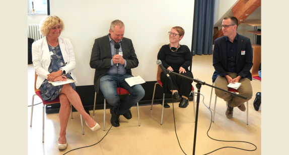Beim Fachtag "Da kann ja jede:r kommen" der Diözese Rottenburg-Stuttgart sprach Simone Fischer mit Engagierten aus Kirche und Gesellschaft zum Stand und der Notwendigkeit von Inklusion.
