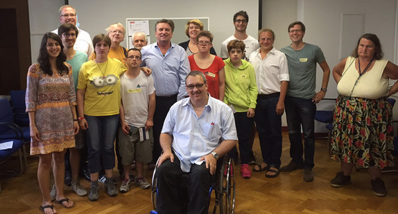 Minister Lucha besucht am 18. August 2016 die Redaktion des Heidelberger Online-Portals "Einfach Heidelberg"