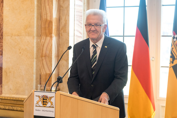 Reformationsjahr Empfang der Landesregierung zum Reformationsjubiläum Ministerpräsident Winfried Kretschmann