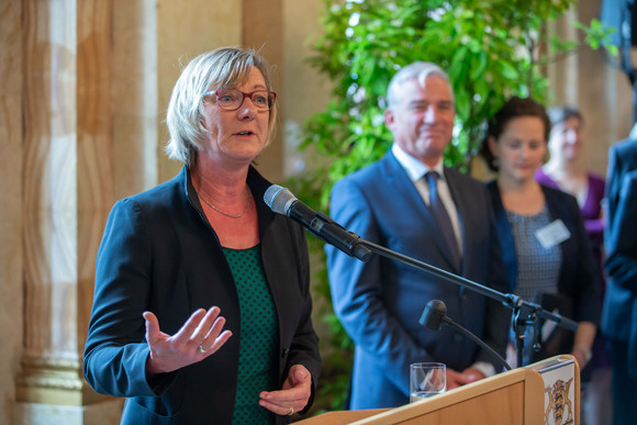 Empfang 70. Geburtstag von Ministerpräsident Winfried Kretschmann Finanzministerin Edith Sitzmann