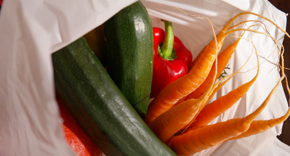 Gemüse in einer Einkaufstasche