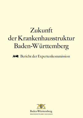 Titelblatt mit Text und Ministeriumslogo