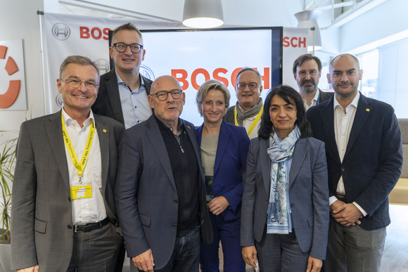 Delegationsreise Kretschmann reist nach Pennsylvania und Kalifornien Gruppenbild anlässlich des Besuchs des Carnegie Bosch Institute in Pittsburgh