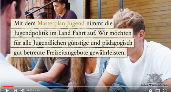 Titel des Videos zum Masterplan Jugend