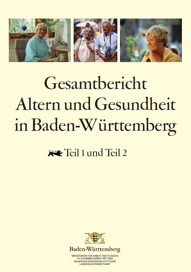 Titelblatt mit Bildcollage aus Seniorenmotiven