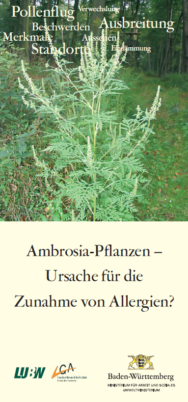 Titelblatt mit Bild einer Ambrosia-Pflanze