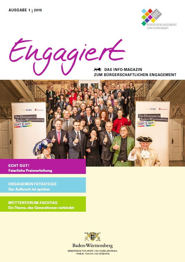 Engagiert - das Infomagazin zum b&uuml;rgerschaftlichen Engagement