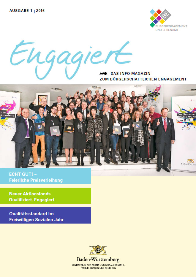 Engagiert - das Infomagazin zum b&uuml;rgerschaftlichen Engagement