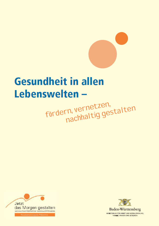 Titelseite mit &Uuml;berschrift und Ministeriumslogo