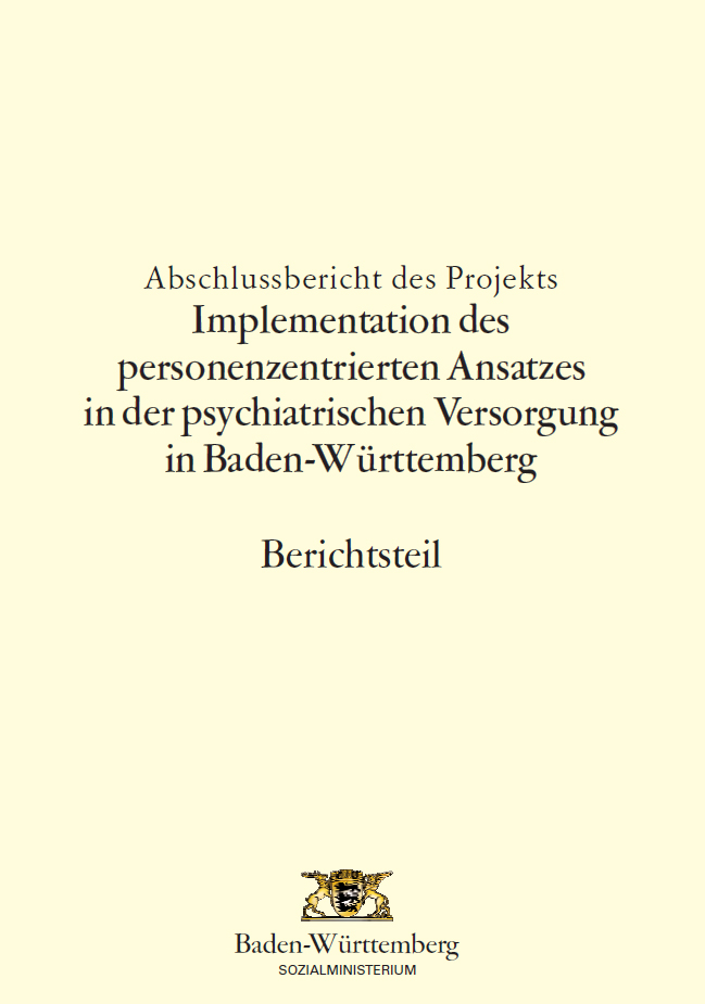 Titelblatt mit Text und Ministeriumslogo