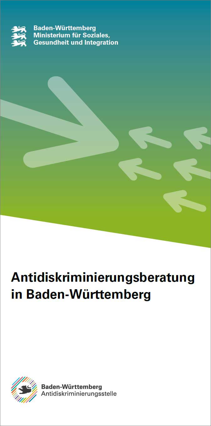 Flyer &bdquo;Antidiskriminierungsberatung in Baden-W&uuml;rttemberg&ldquo;