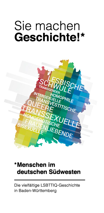 Bunt eingef&auml;rbte Landkarte von Baden-W&uuml;rttemberg