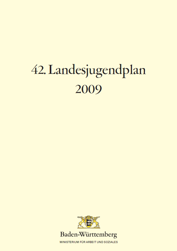 Titelblatt mit Text und Ministeriumslogo