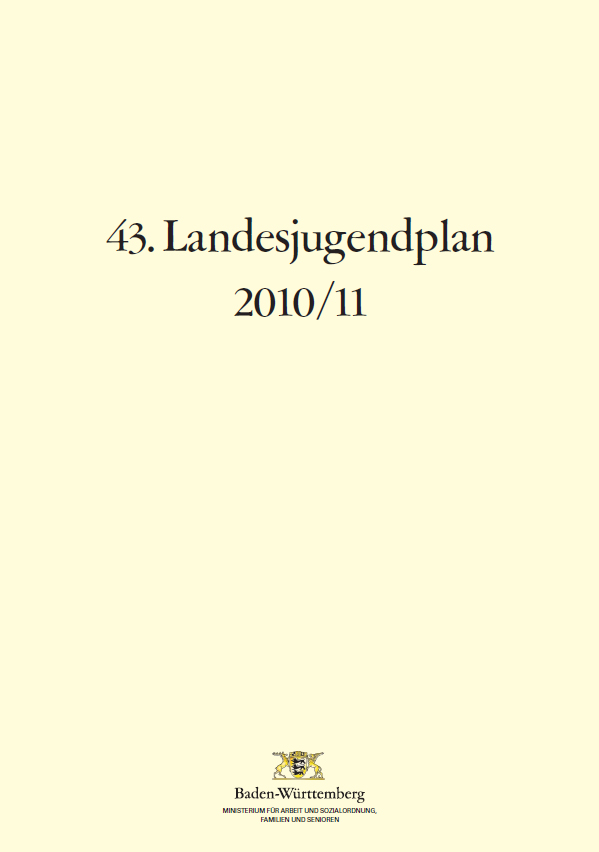 Titelblatt mit Text und Ministeriumslogo