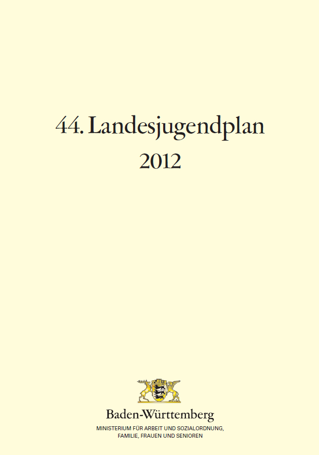 Titelblatt mit Text und Ministeriumslogo