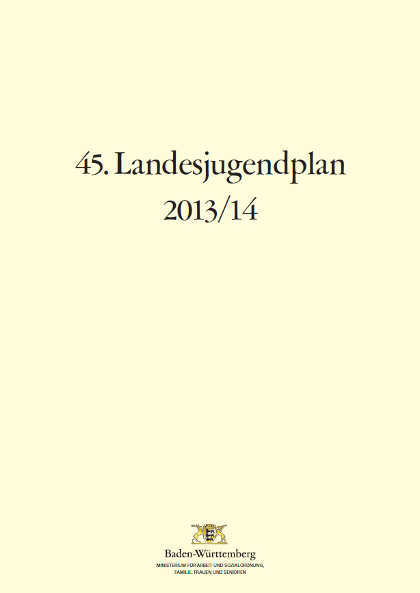 Titelblatt mit Text und Ministeriumslogo