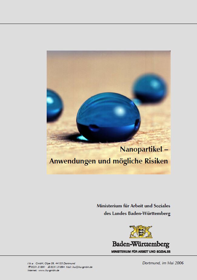 Titelblatt mit Bild von Tropfen