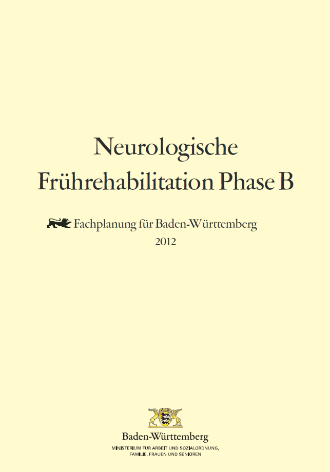 Titelseite mit Text und Ministeriumslogo