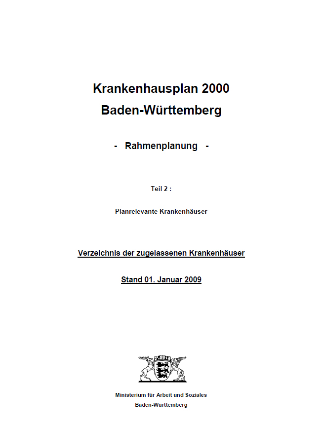 Titelseite mit Text und Ministeriumslogo