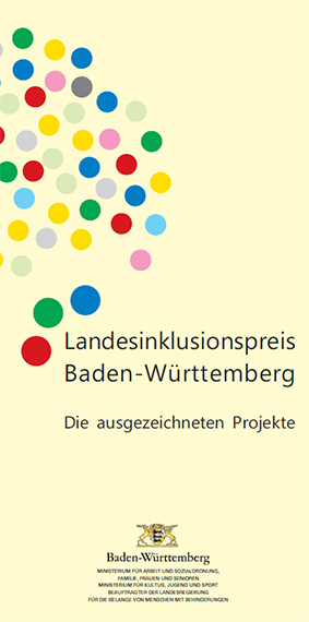 bunte Punkte in einem Kreis symbolisieren die Vielfalt von Menschen in einer Gesellschaft